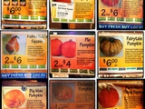 Trouvailles du vendredi : invasion de pumpkins au supermarché