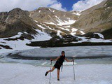 Queyras : rando facile au lac Souliers, les pieds dans la neige