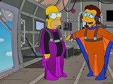 Dans la série The Simpson, je demande Homer Simpson qui fait du Wingsuit