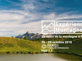 Expérience Montagne, le salon de la montagne à Paris du 26 au 28 octobre 2018