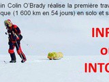 Info ou intox ? Petite mise au point de Louis-Philippe Loncke sur la dernière expédition de Colin o’Brady