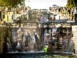 Une première en France avec red bull neptune steps, la seule course combinant natation et passages d’obstacles