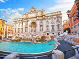 La Fontaine de Trevi à Rome