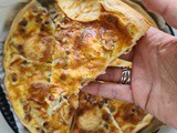 Tarte au chèvre, pomme et noisettes